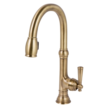 NEWPORT BRASS Pull-Down Kitchen Faucet in Antique Brass 2470-5103/06